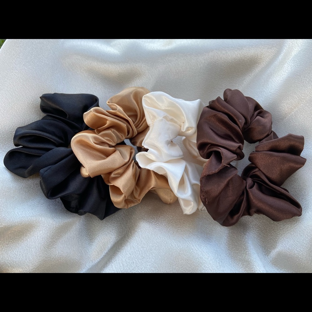 Satin Collection Of Scrunchies